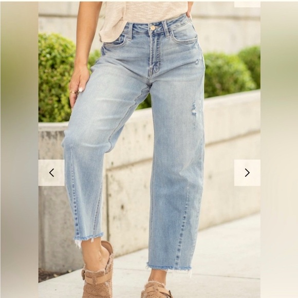 Flying Monkey Barrel Jean - super high rise barrel 26 - Picture 1 of 12